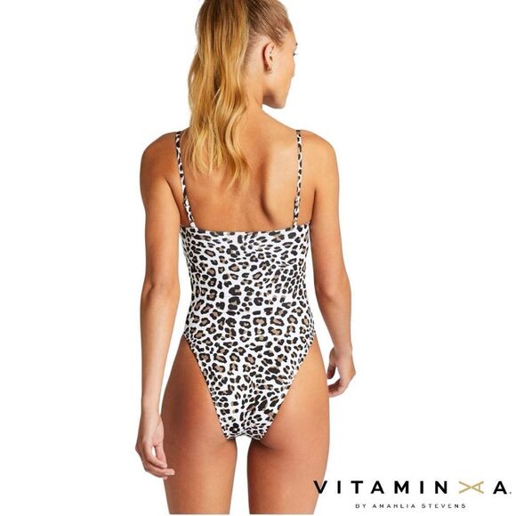 VITAMIN A **NWT** Jenna One Piece Swimsuit in Savanna Leopard Print - Picture 5 of 8